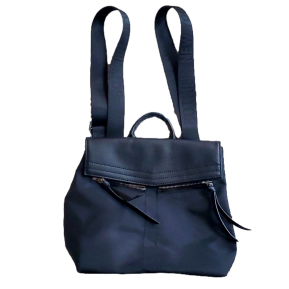 Botkier Black Nylon & Leather Backpack Bag Botkier New York Mini Trigger Backpack Nylon Faux Leather  main image 4