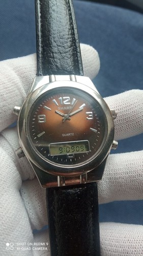 Vintage Analog Digital Chronograph Men's Watch SHARP Japan - Picture 2 of 15