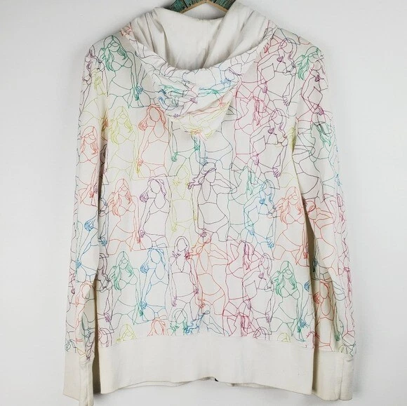 Jaqueta com capuz Vurt Pacsun RARA estampa de biquíni tamanho pequeno IMPERDÍVEL DE VER! - Imagem 2 de 4