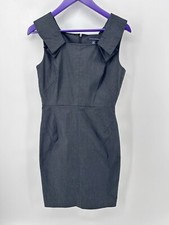 Banana Republic Dark Gray  Sheath Dress Structural Details Size 4 Stretch