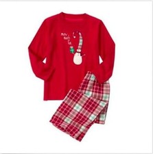 NWT GYMBOREE "Snow much fun" SNOWMAN 2 PC PAJAMAS SZ 2T or Small 5-6