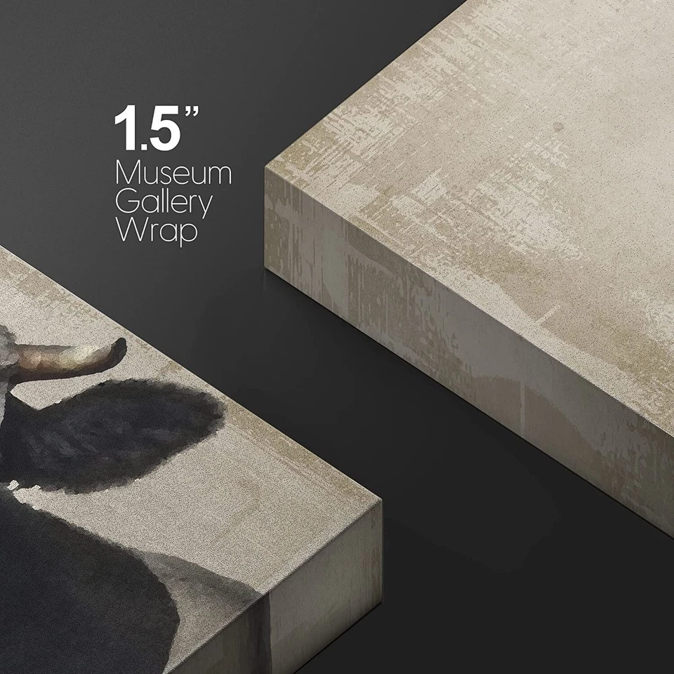 12 x 18 дюймов деревенский декор корова настенное искусство фермерский дом холщовый принт - Изображение 4 из 4