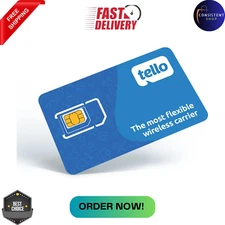 Tello Mobile - Bring Your Own Phone - 3 in 1 GSM SIM Card Kit *NEW*