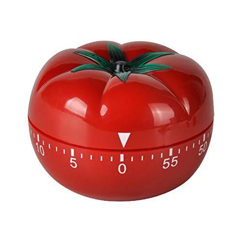Jayron JR-WG017 Eieruhr,Küchentimer Tomate Cartoon Motiv,Mechanischer (Q7p)