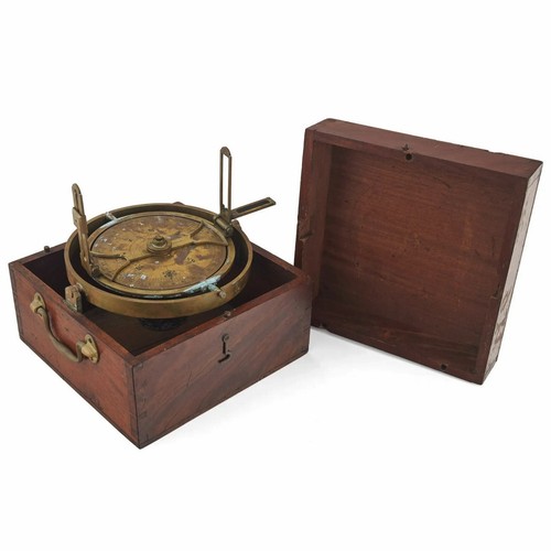 Surveyors Compass, J.E. Hand Phila PA Brass dial gimbal Sight mount 20% OFF SALE