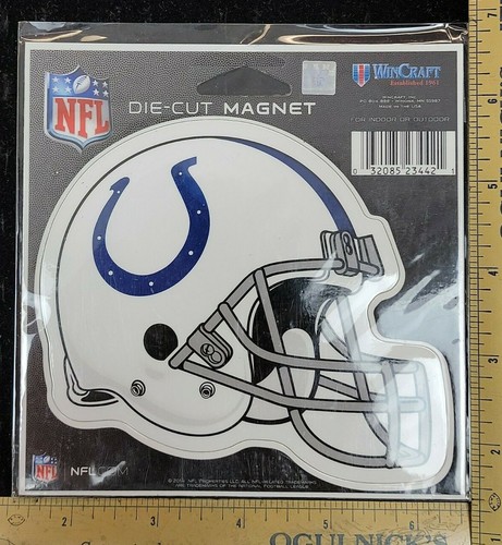 BRAND NEW NFL Indianapolis Colts 4" LARGE Auto Magnet Helmet WinCraft CAR AUTO - 第 1/3 張圖片