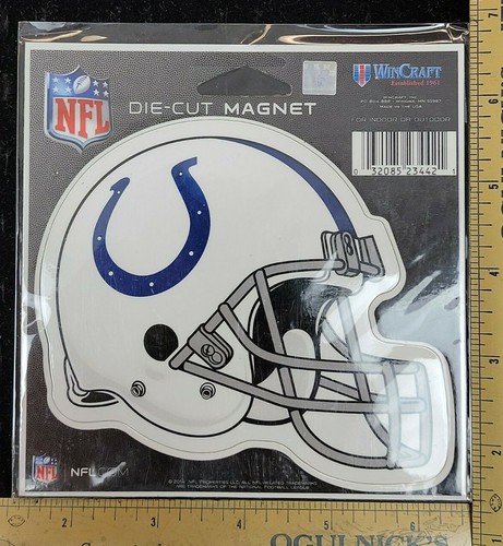 BRAND NEW NFL Indianapolis Colts 4" LARGE Auto Magnet Helmet WinCraft CAR AUTO - Picture 1 of 3