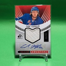 2012-13 SP Game Used Edition Inked Sweaters /50 Carl Hagelin #IS-CH Auto