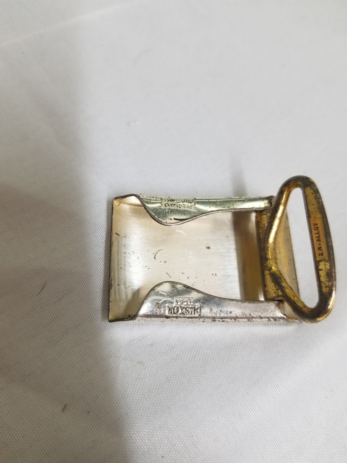 Vintage Hickok Belt Buckle Sterling Silver And 10 K Gold Inlay eBay