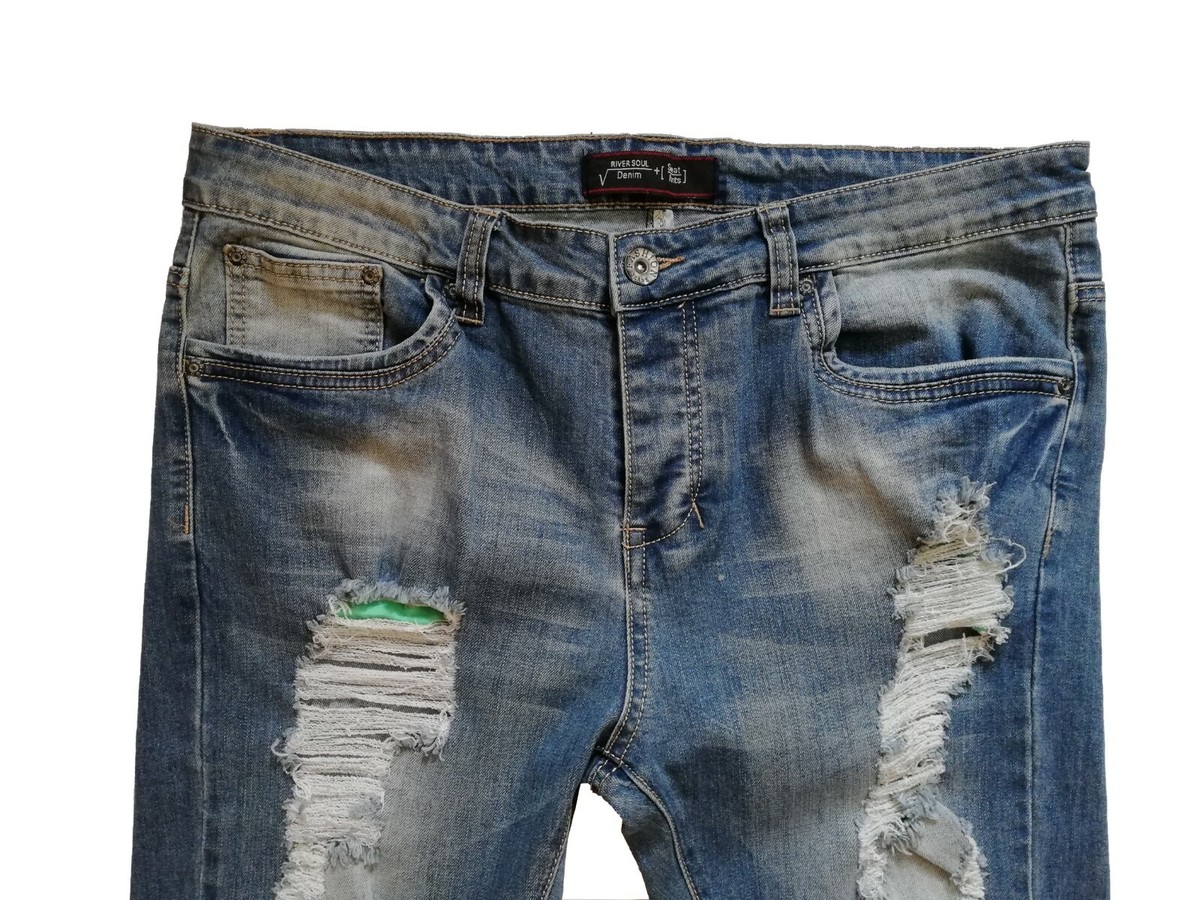 RIVER SOUL Jeans Nice Men's Jeans Pant Rare W39 Denim L31 Business