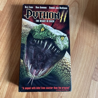 Python II (VHS, 2002) Horror Billy Zabka, Simmone Jade MacKinnon, Alex Jolig