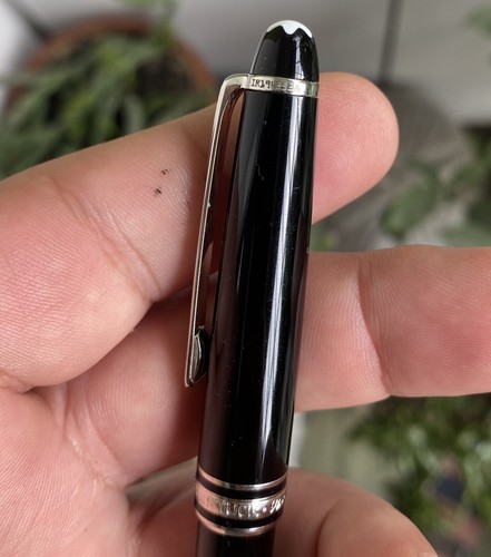 Auténtico bolígrafo Montblanc Meisterstuck 164 recubierto de platino - Imagen 5 de 8