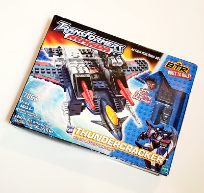 Transformers Armada BTR Thundercracker Jet Action Building Set 41 Pc Hasbro 2003