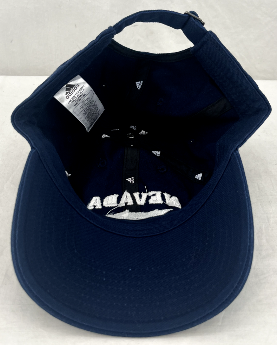 NEW Nevada Wolf Pack UNR Adidas Embroidered Adjustable Campus Blue