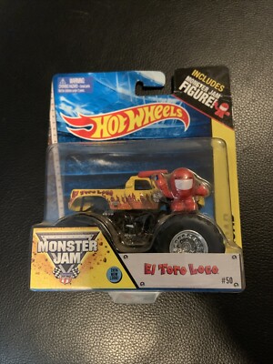 2013 Hot Wheels Monster Jam El Toro Loco Vehicle And Figure #50 Mattel 1/64