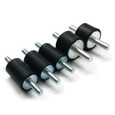 M8 Male/Male Anti Vibration Rubber Mount Car Bobbin Isolator Damper Metal Buffer