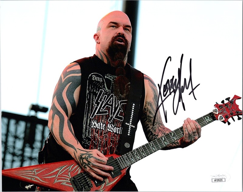 Kerry King Slayer Reign In Blood Repentless Autographed Signed 8x10 Photo JSA 9