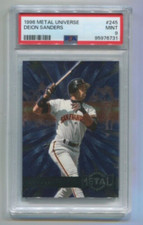 1996 Fleer Metal Universe - DEION SANDERS - Card #245  COLORADO BUFFALOES  PSA 9