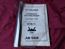 Land Rover Light Weight , Military Vehicle Record Book 53 HG 11