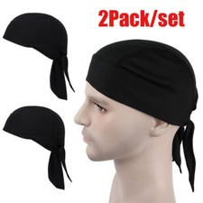 Men Women Cooling Head Wrap Skull Cap Doo Do Rag Bandana Headband Beanie Hat USA