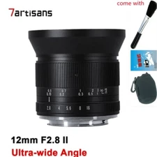 7artisans 12mm F2.8 II Ultra Wide Angle Lens for Micro M4/3 MFT Micro 4/3 Camera
