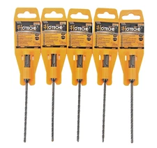 Lot of (5) SDS Plus 5/32" X 6" Rotary Masonry Drill Bit Carbide Tip 530100