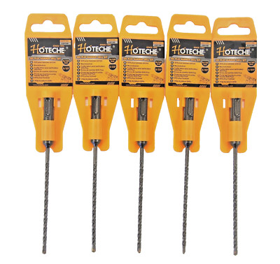 Lot of (5) SDS Plus 5/32'' X 6'' Rotary Masonry Drill Bit Carbide Tip 530100