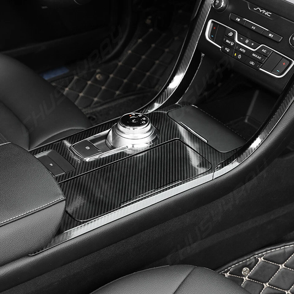 5D Carbon Fiber Pattern Interior DIY Vinyl Trim Decals For BMW X5 F15 14-18 A++ — 第 3/4 张图片