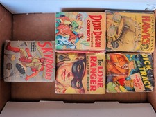 Lot Of 5 Big Little Books Sky roads Lone Ranger Captain Frank Hawks Dick Tracy +