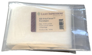 Light Impressions HD PolyChron 97 Envelopes 5636 Negative Storage 3-5/8"x4-3/4"