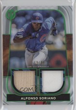2022 Topps Tribute Dual Relics Green 69/99 Alfonso Soriano #DR-AS vc5