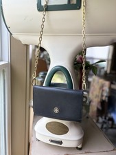 Tory Burch Robinson Black Shoulder Bag with Chain Strap,Inner Pockets