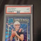 2024 Panini Donruss Rated Rookie Retro Drake Maye #16 Patriots PSA 9