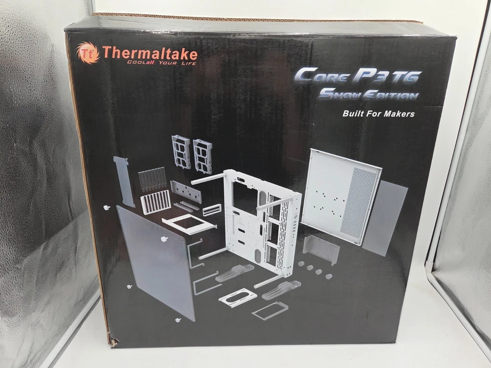 Thermaltake Core P3 TG Snow Open Frame Chassis Computer Case Brand New, Open Box - Image 4 of 4