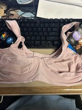 BALI~ pink  Flexible Fit Comfort U Design Underwire Bra #3428 ~Size XL