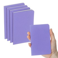 6 Pack A6 Notebook, A6 Journal Mini Notebook Pocket Kraft,Purple