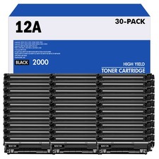 Q2612A Black Toner Cartridge for HP 12A LaserJet 3030 3050 3050Z 3052 3055 Lot