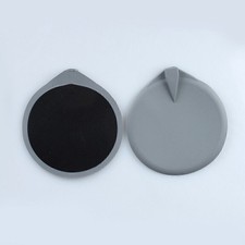 1 Pair 9.5cm Rubber Reusable Replacement Electrode Pads For Microcurrent Machine