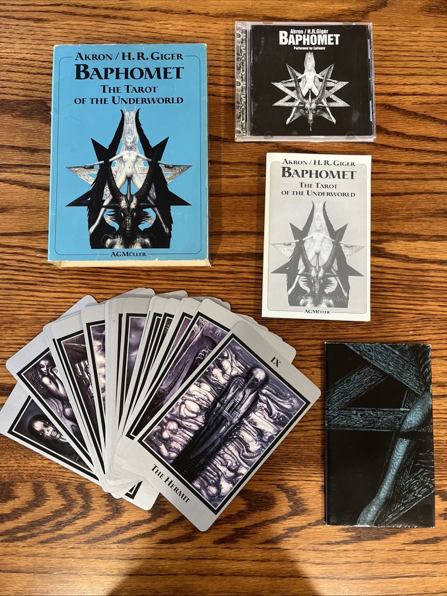 RARE HR Giger Akron BAPHOMET Tarot of the Underworld Card Set