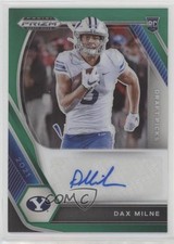 2021 Panini Prizm Draft Picks Green Dax Milne #DPA-DMI Auto 0c2