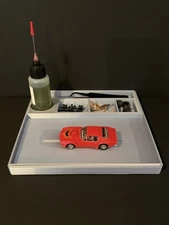 HO Slot Car Build Plate, Setup Plate, Work Station, Pit Box Tyco AFX Tjet