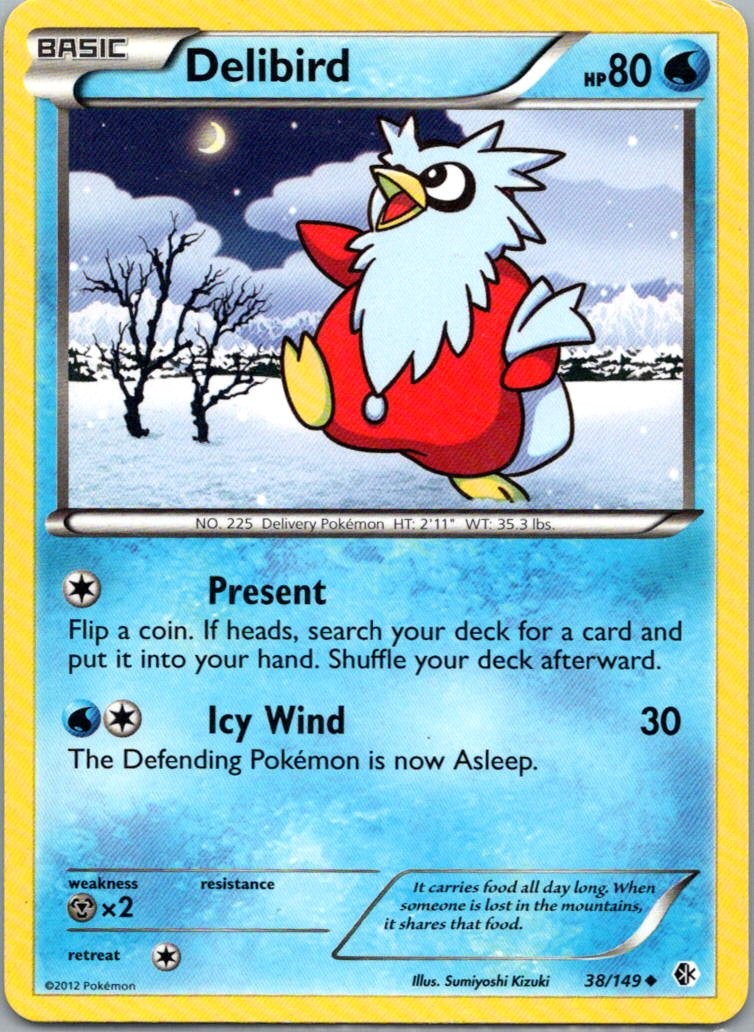 Pokemon TCG Delibird 38/149 Boundaries Crossed LP