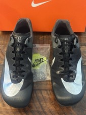 Men  s Size 11.5 NIKE Zoom Rival Sprint Track And Field Black/Metallic Silver