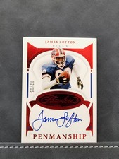 James Lofton 2021 Panini Flawless Penmanship Autograph Ruby /15
