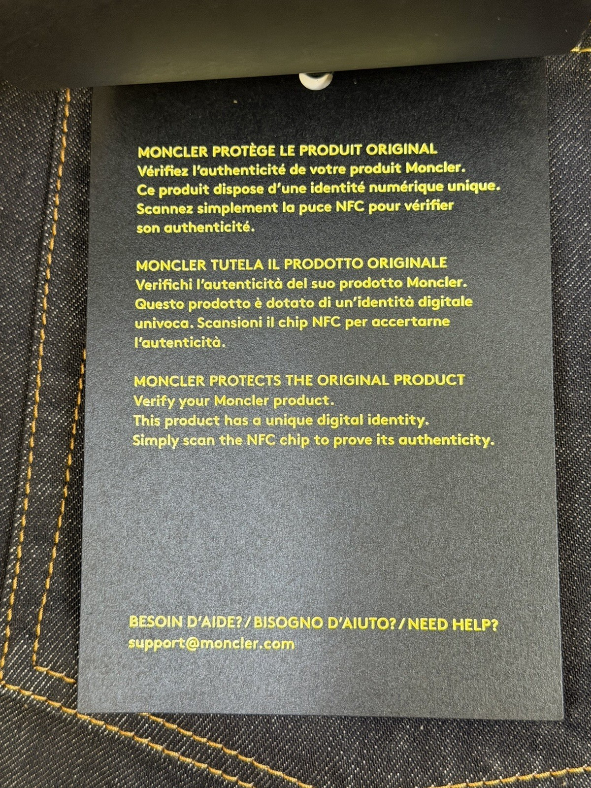 Moncler Genius 7 Fragment Hiroshi Fujiwara Denim Jeans Mens Pants 40 / US 30 NEW thumbnail 17