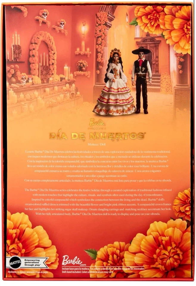 2025 BRAND NEW Barbie Dia Los Muertos JBJ05 MIB In Hand! GORGEOUS! - Image 2 of 4