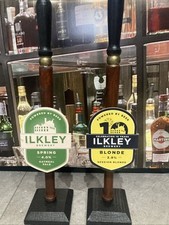 Dummy beer pump X 2 pub home bar mancave real ale genuine badges Brewery New