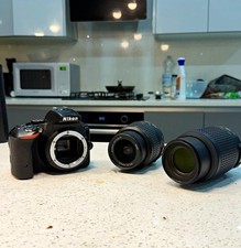 Nikon D5500 DSLR Camera Double Lens Kit - Nikkor 18-55mm + 55-200mm DX VR Lenses