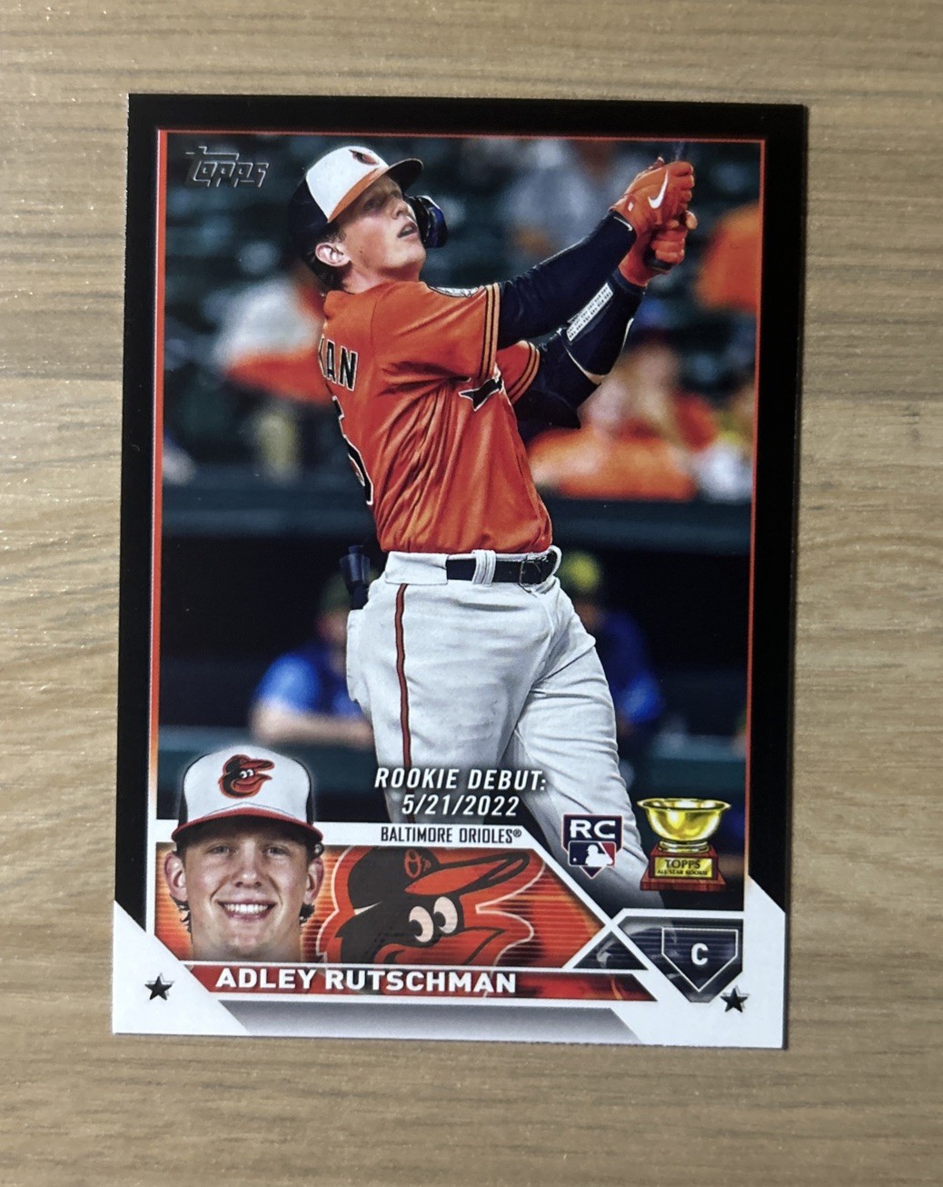 2023 Topps Update Series - Rookie Debut Adley Rutschman #US180 Black /72 (RC)