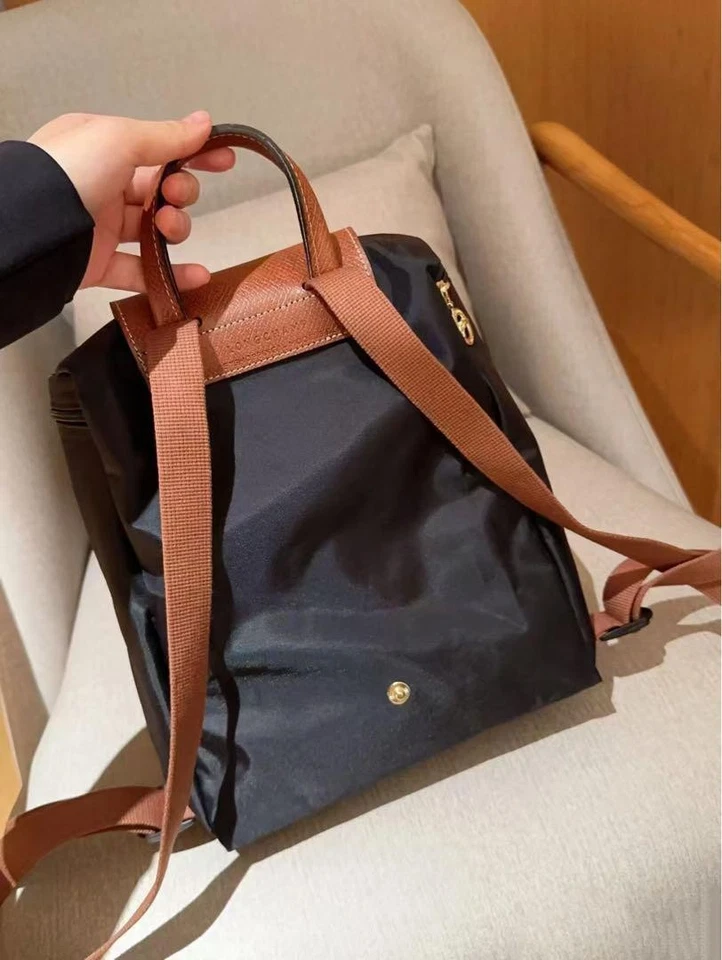 LONGCHAMP Le Pliage Original M Backpack Black Casual Canvas Bag Rectangle Unused - image 3 of 4